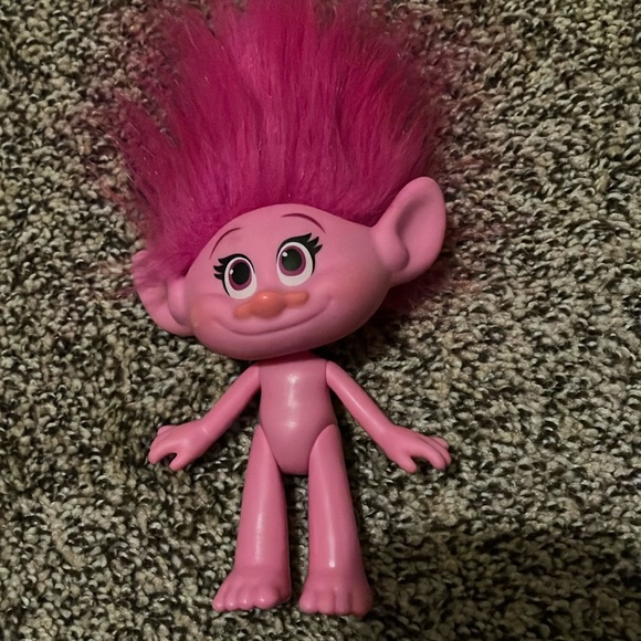 Pink Troll Doll with Bright Hair - Picture 1 of 3